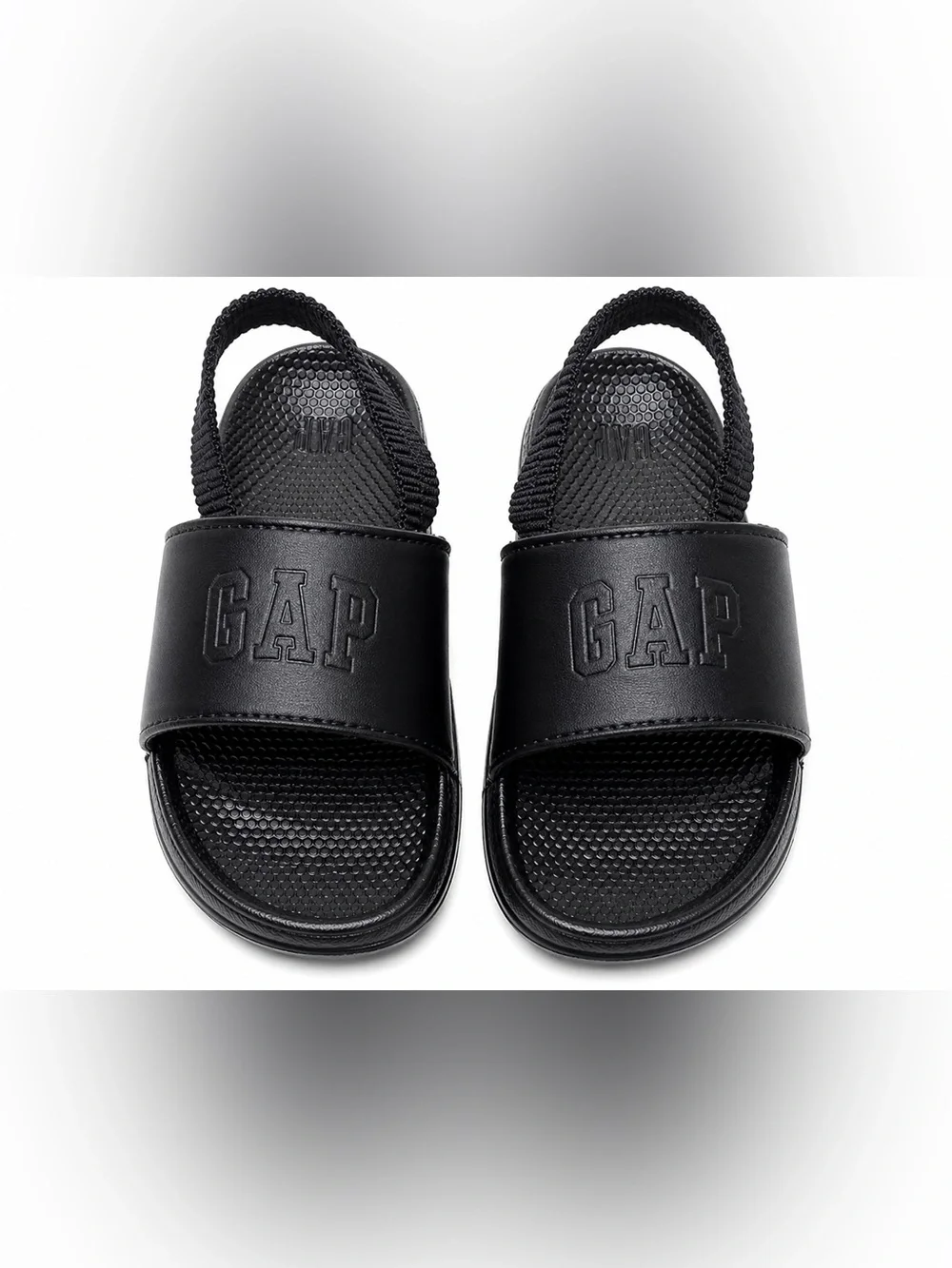 GAP Kids Black Slide Sandals Toddler Size 7.5 Slip On Summer Shoes